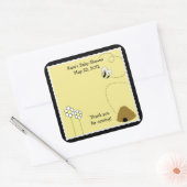 Hommigel Happy Bombus SQUARE Favor Sticker (Envelop)