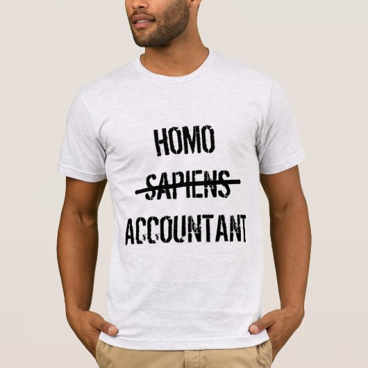 Homo accountant t-shirt (Voorkant)