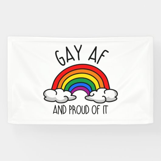 HOMO AF en trots erop Spandoek (Horizontaal)