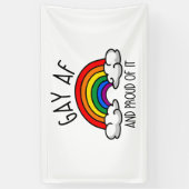 HOMO AF en trots erop Spandoek (Verticaal)