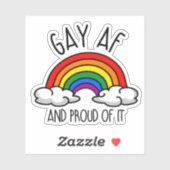 HOMO AF en trots erop Sticker (Vel)