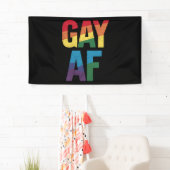 Homo AF LGBT Pride Homo Cadeau Pride Maand Spandoek (Insitu)