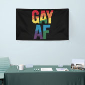 Homo AF LGBT Pride Homo Cadeau Pride Maand Spandoek (Beurs)