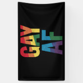 Homo AF LGBT Pride Homo Cadeau Pride Maand Spandoek (Verticaal)