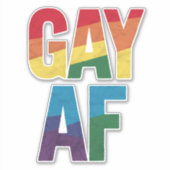Homo AF LGBT Pride Homo Cadeau Pride Maand Sticker (Voorkant)