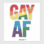 Homo AF LGBT Pride Homo Cadeau Pride Maand Sticker (Vel)
