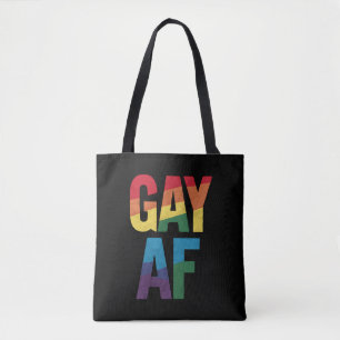 Homo AF LGBT Pride Homo Cadeau Pride Maand Tote Bag