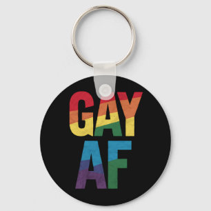 Homo AF LGBT trots homo cadeau trots maand Sleutelhanger