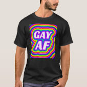 Homo AF Regenboog T-shirt (Voorkant)