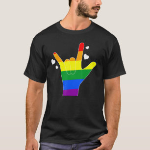 Homo Asl Ilygay Gebarentaalhomo Asl Leraarhomorech T-shirt