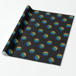 Homo BEER Gradient Beerpoot Regenboogvlag Cadeaupapier