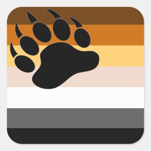 Homo Beer Pracht - Vierkante Stickers (Voorkant)