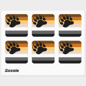 Homo Beer Pracht - Vierkante Stickers (Vel)