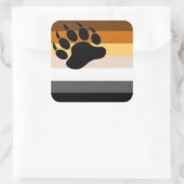 Homo Beer Pracht - Vierkante Stickers (Tas)