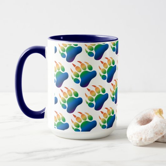 Homo Beer Pride Beerpoot Inpakpapier Mok (Met donut)