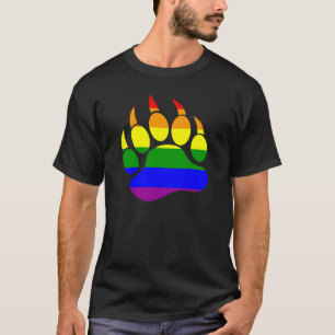 Homo Beer Pride Regenboogvlag Beerpoot T-shirt