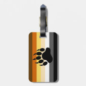 Homo Beer Pride Vlag Beer Paw Bagagelabel (Achterkant verticaal)