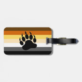 Homo Beer Pride Vlag Beer Paw Bagagelabel (Achterkant horizontaal)