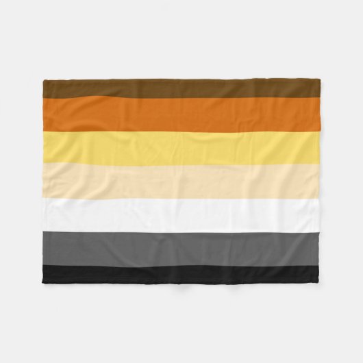 Homo Beer Pride Vlag Fleece Deken (Voorkant (Horizontaal))