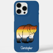 Homo Beer Proudheidsvlag Gekleurde Beer Aangepaste Case-Mate iPhone Case (Achterkant)