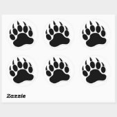 Homo Beerklauw B&W 3D-effect Grote Ronde Sticker (Vel)