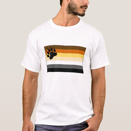 Homo beren trots vlag t-shirt (Voorkant)