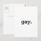 homo. briefkaart (Voorkant / Achterkant)