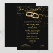 Homo bruiloft met sprankelende lichten en gouden t (Voorkant / Achterkant)
