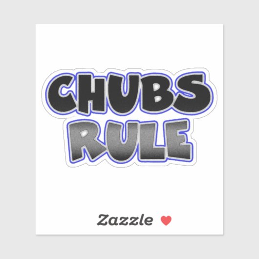 Homo Chubby Chaser Chubs Rule Sticker (Vel)