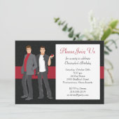 Homo cocktailparty uitnodiging (Staand voorkant)