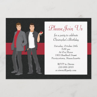 Homo cocktailparty uitnodiging