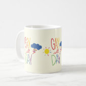 Homo de hele dag koffiemok (Voorkant links)