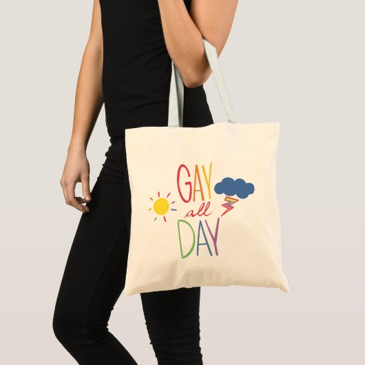 Homo de hele dag tote bag (Voorkant (product))