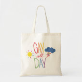 Homo de hele dag tote bag (Voorkant)