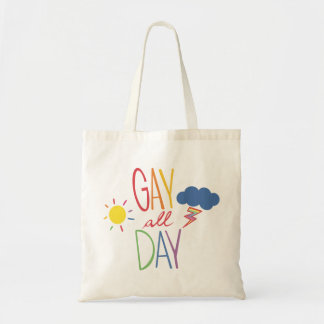 Homo de hele dag tote bag