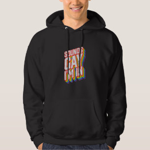Homo Designs Voor Mannen Pride Regenboog Geluiden Hoodie