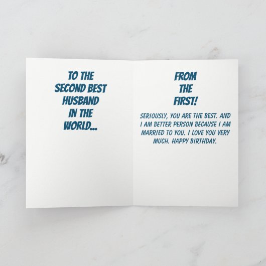 Homo echtgenoot verjaardag kaart (Binnen)