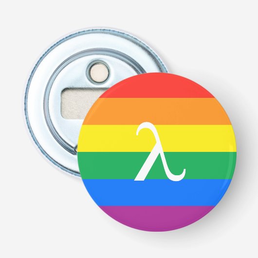 Homo-emancipatieactivisme Button Flesopener (Voorkant)