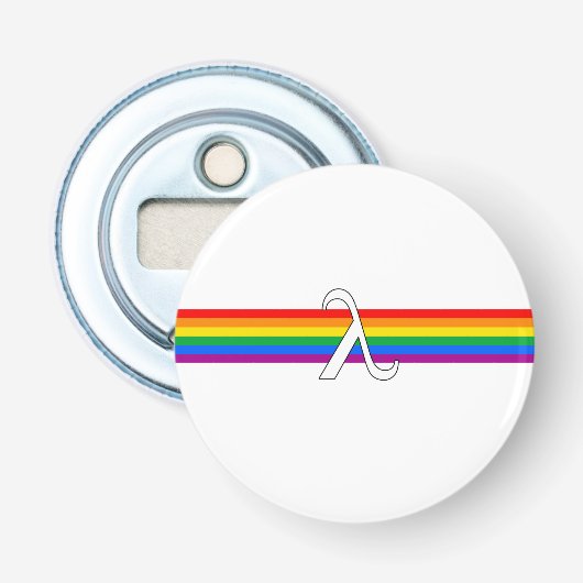 Homo-emancipatieactivisme Button Flesopener (Voorkant)