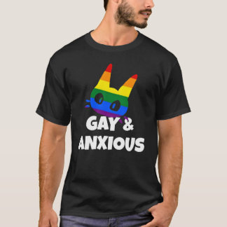 Homo en angstig t-shirt