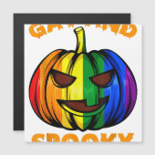 Homo en eng Halloween regenboogpompoen LGBTQ+ Ga (Voorkant / Achterkant)
