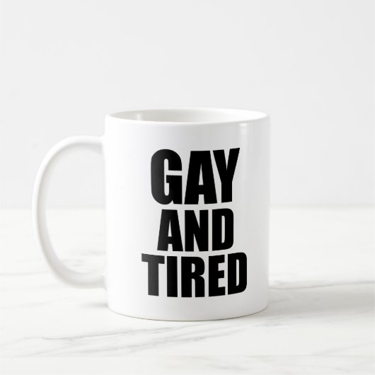 Homo en moe koffiemok (Links)
