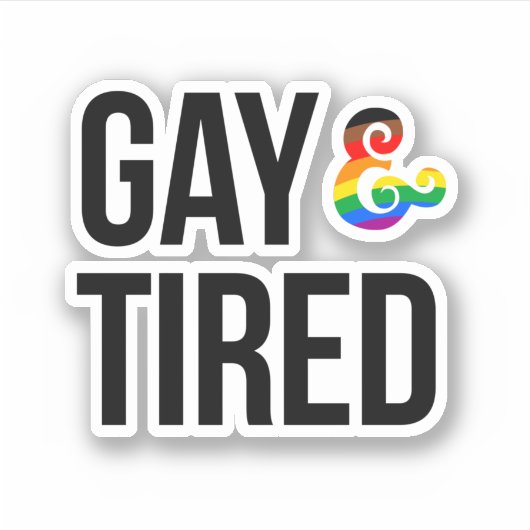 Homo en moe sticker (Voorkant)