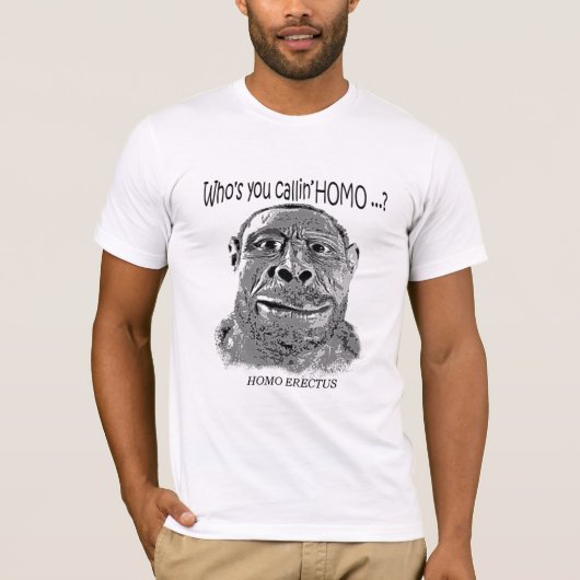 HOMO ERECTUS T-SHIRT (Voorkant)