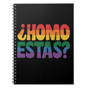 Homo Estas Grappige Spaanse Mexicaanse Gay Ally LG Notitieboek