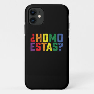 Homo Estas Spaans Mexicaans Grappig Gay Pride LGBT Case-Mate iPhone Case