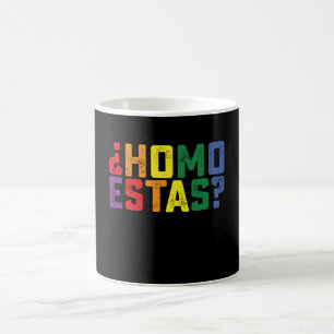 Homo Estas Spaans Mexicaans Grappig Gay Pride LGBT Koffiemok