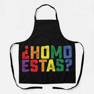 Homo Estas Spaans Mexicaans Grappig Gay Pride LGBT Schort