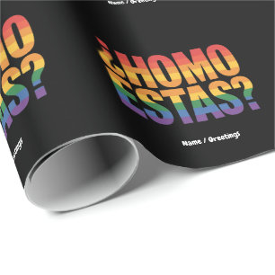 Homo Estas Spaans Mexicaans Grappig Gay Pride Maan Cadeaupapier