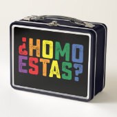 Homo estas Spaanse Mexicaanse Grappige Gay Pride L (Voorkant)